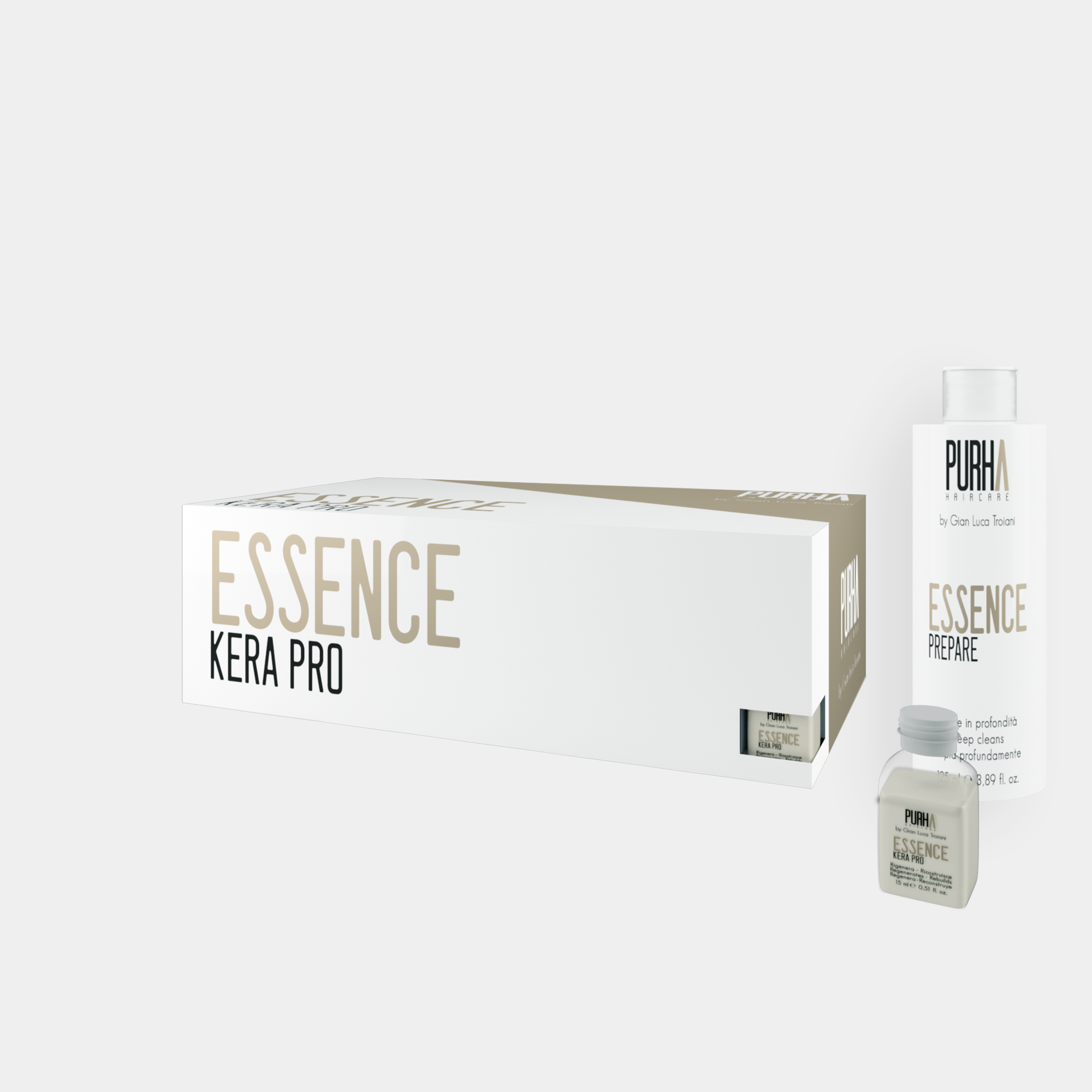 Trattamento ristrutturante alla cheratina Essence Kera Pro Purha Haircare BOX KERA