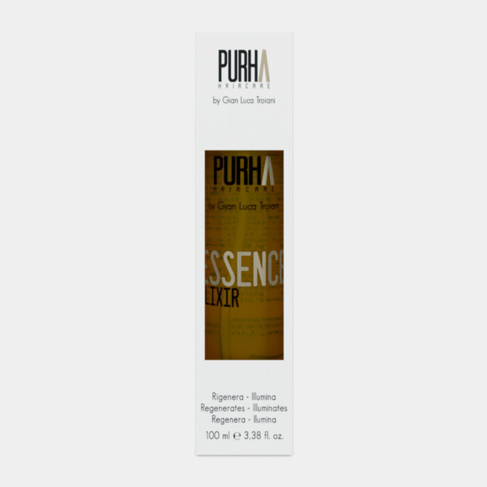 Siero ristrutturante per capelli Essence Elixir Purha Haircare box elixir