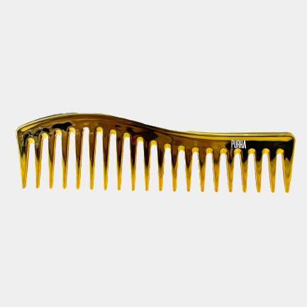Pettine a denti larghi Gold Purha Haircare pettine sun