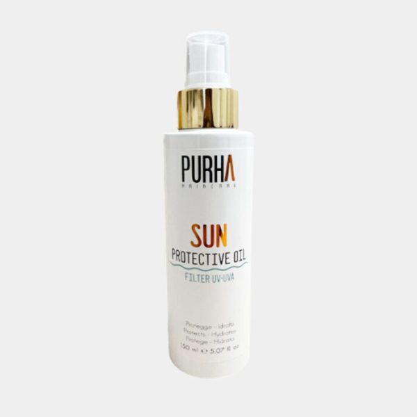 Olio solare secco per capelli Sun Purha Haircare linea solari per capelli
